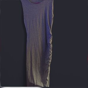 Elegant Asymmetrical Gray Dress